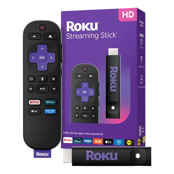 Dispositivo de Streaming Roku Streaming Stick HD Negro 3840MXN