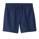 Short azul marino de algodón ajuste cintura