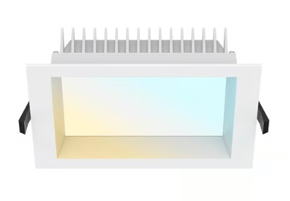 Lámpara Empotrable Downlight LED 18 W, Luz Blanca Ajustable, Antiparpadeo, No atenuable
