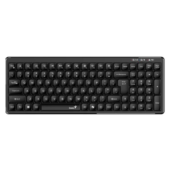 TECLADO GENIUS LUXEMATE Q7100BT MEMBRANA INALÁMBRICO BLUETOOTH / 2.4GHZ ESPAÑOL 31320005401