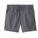 Short gris de algodón con ajuste cintura