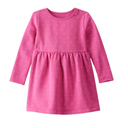 Vestido manga larga con puntos para niña