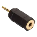 ADAPTADOR Steren JACK 3.5MM A PLUG 2.5MM ESTEREO DORADO 252-140