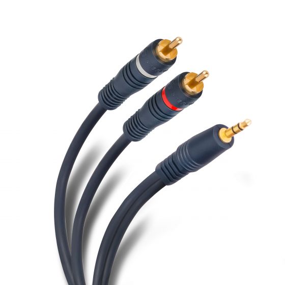 CABLE HOME THEATER Steren PLUG 3.5MM A 2 PLUGS RCA 1.8M 254-045