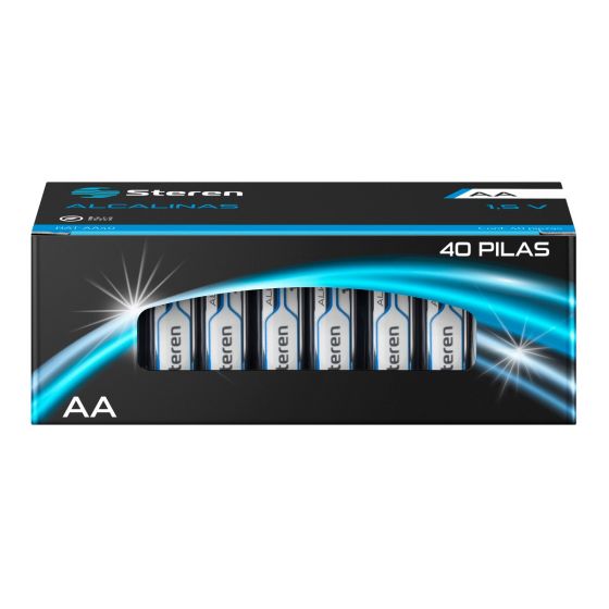 40 PILAS ALCALINAS TIPO AA 1.5V BAT-AA40