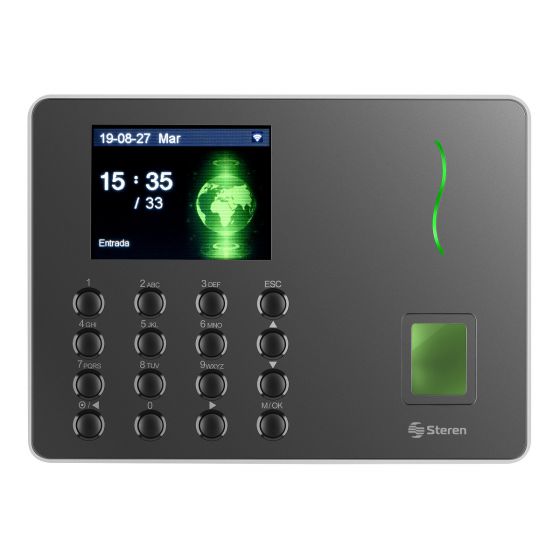 RELOJ CHECADOR DE HUELLA DIGITAL Steren WI-FI CLK-960