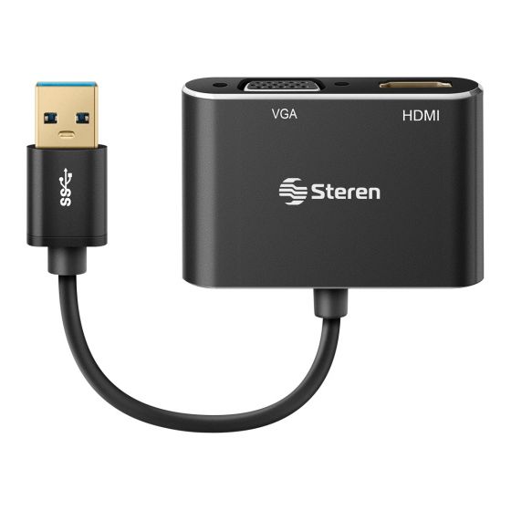 ADAPTADOR Steren USB 3.0 A HDMI / VGA COM-476