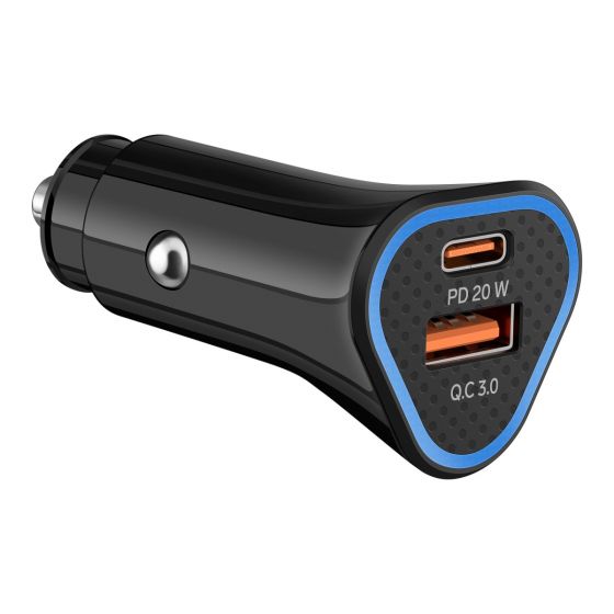 CARGADOR Steren USB A Y USB C CON PD Y QC PARA ELI-875