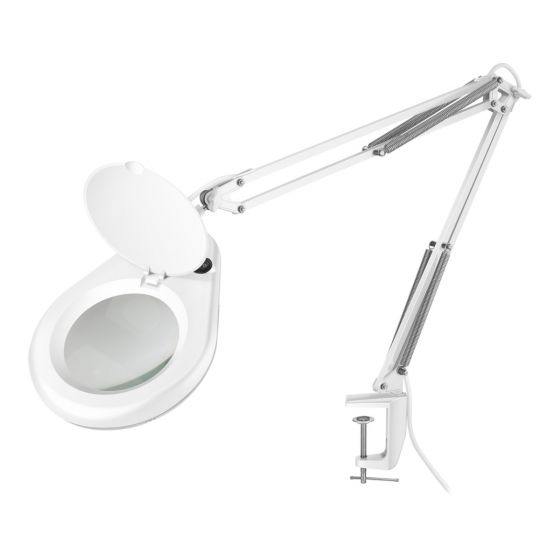 LUPA 5X CON LAMPARA AHORRADORA BLANCO HER-740BL