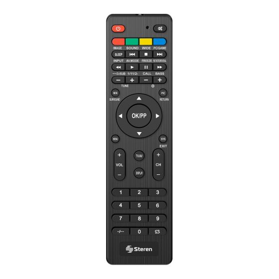 CONTROL REMOTO UNIVERSAL Steren PLANO SMART TV RM-1000