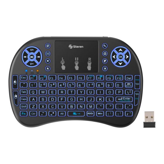 TECLADO Y TOUCHPAD Steren INALAMBRICO P/SMARTTV RM-325