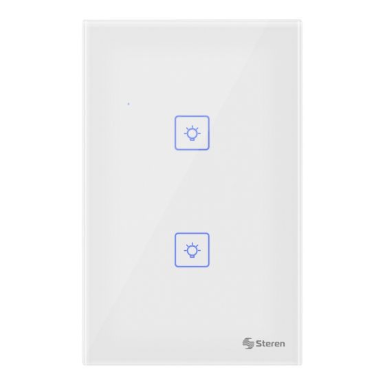 DOBLE APAGADOR Steren WiFi DE PARED SHOME-110