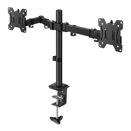 SOPORTE DOBLE DE ESCRITORIO P/MONITORES STV-215