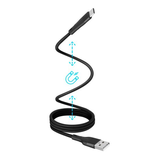 CABLE MAGNETICO USB A USB C 1M T/CORDÓN USB-MG21