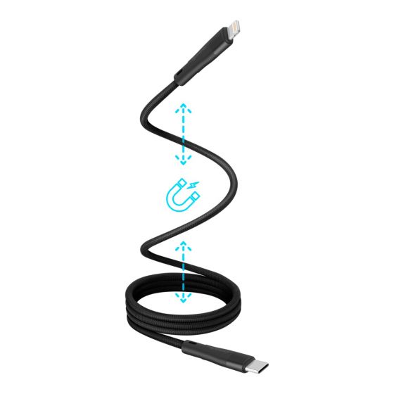 CABLE Steren MAGNETICO USB C A LIGHTNING 1M T/C USB-MG31