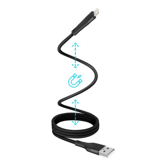 CABLE Steren MAGNETICO USB A A LIGHTNING 1M T/C USB-MG41