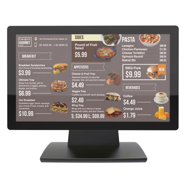 MONITOR DE PUNTO DE VENTA NOVA LM15S3XP001C 15.6" 1920X1080 PANEL SHARP TACTIL CAPACITIVO 10 PUNTOS VGA+HDMI+USB BASE PLEGABLE