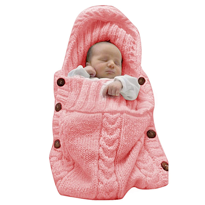 Saco con botones y capucha rosado PM0541