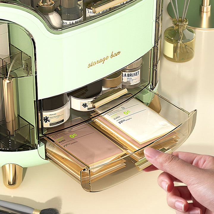 Organizadora de cosméticos verde BOBCYTV