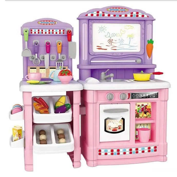Cocina Plástica 2 Rosada CPMRN