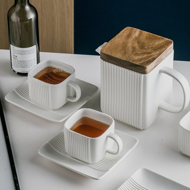 Juego de tazas nordico blancas 1KWTC001