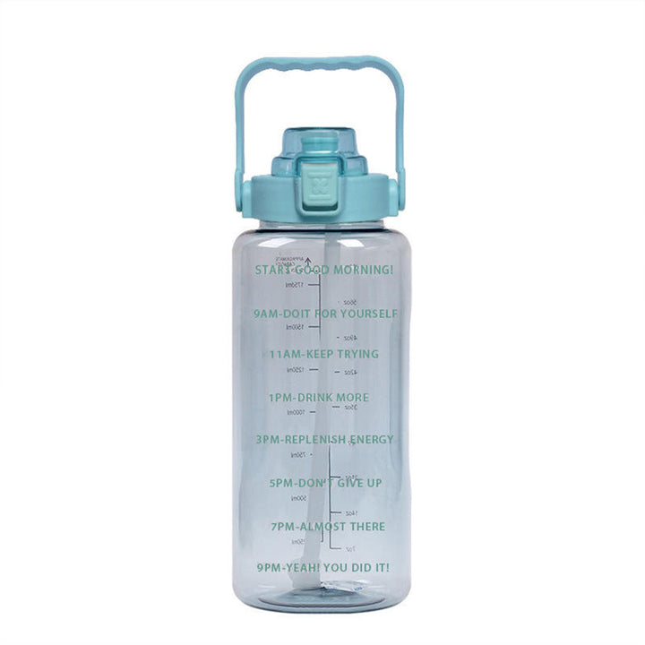 Botellas de agua motivacionales celeste Y0213C