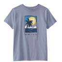 Camiseta azul estampada "Chill Beach" para niño 🌴🌙💙