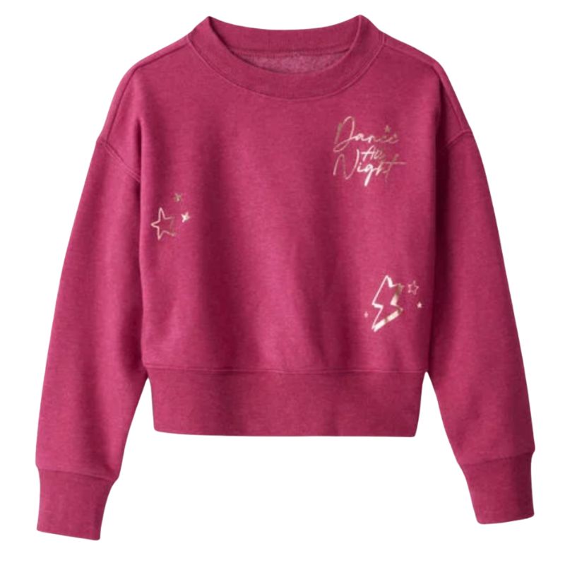 Sudadera franela suave por dentro para niña con estampado Daydream