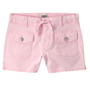 Short de sarga para niña color rosado