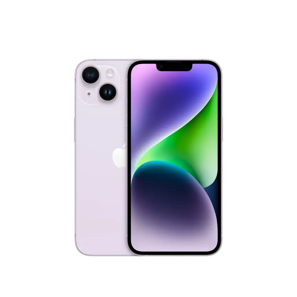 Celular Apple iPhone 14 5G 128GB 6GB-RAM Morado MPV03BE/A