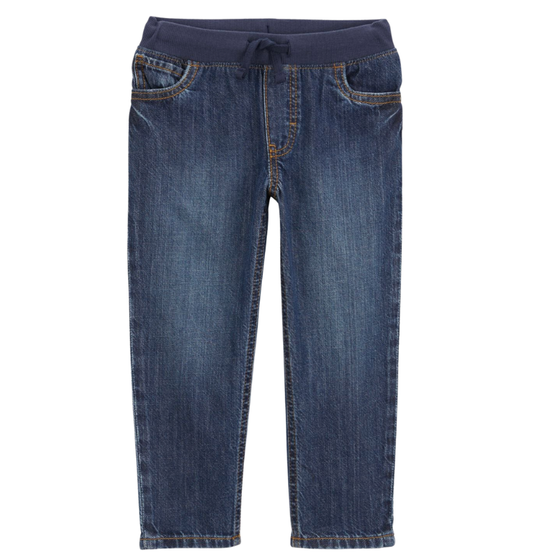 Jeans de mezclilla con cintura elástica para niño