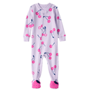 Pijama de 1 pieza con pie y cierre de cerezas para niña