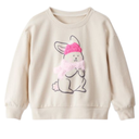 Abrigo afelpado con diseño de conejita para bebita