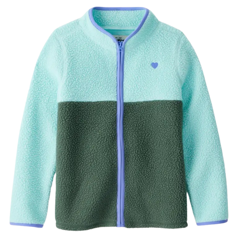 Abrigo de microfleece con cierre para niña