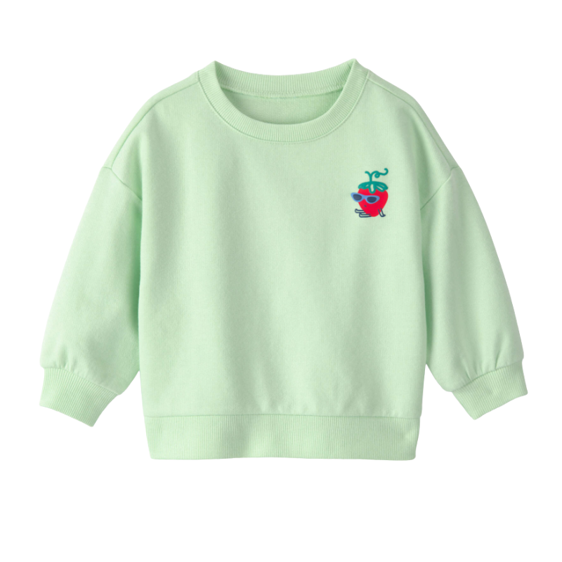 Abrigo para bebita con estampado de fresa