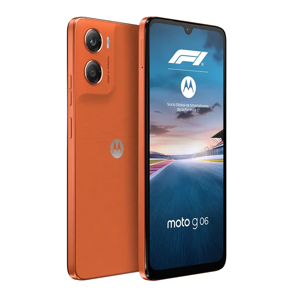 Celular Motorola Moto G06 LTE 64GB 4GB-RAM Naranja