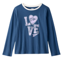Blusa de manga larga LOVE para niña