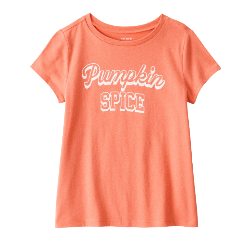 Blusa naranja “Pumpkin Spice” para niña