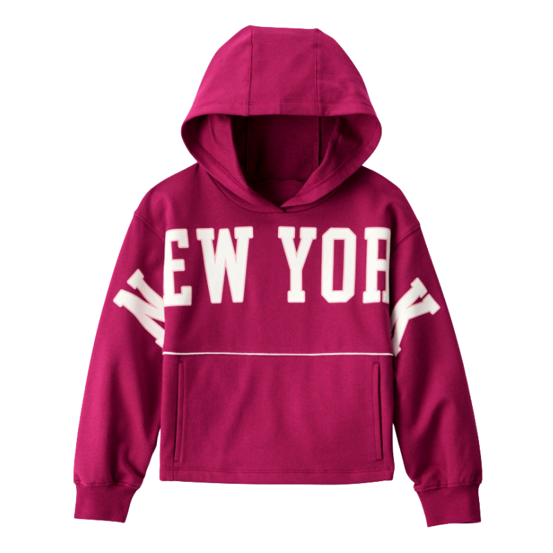 Sudadera con gorro New York para niña