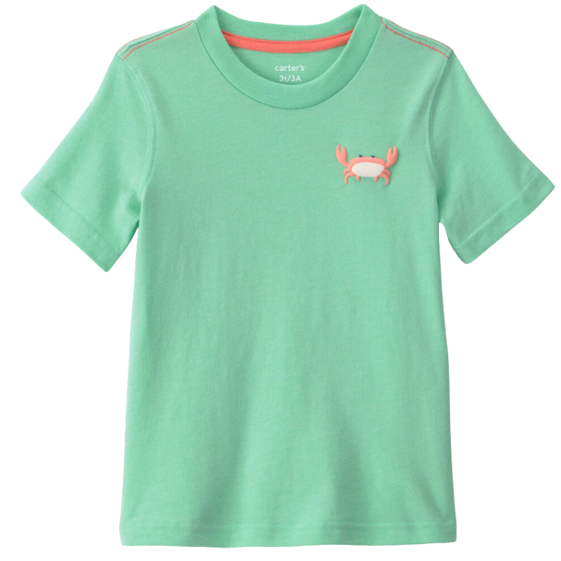 Camiseta de cangrejo para niño