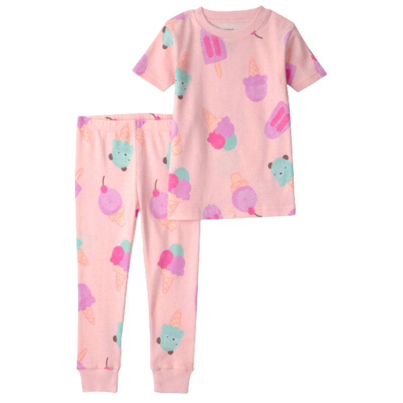 Pijama 2 piezas de algodón con diseño de helados