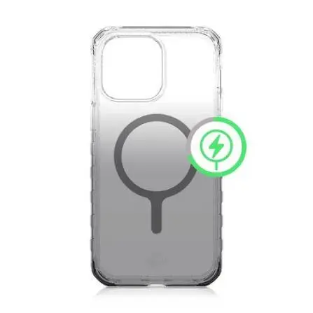 Estuche Itskins Supreme_R // Ombré iPhone 14/iPhone 13 Transparente/Negro AP4N-MGOMB-OMSM