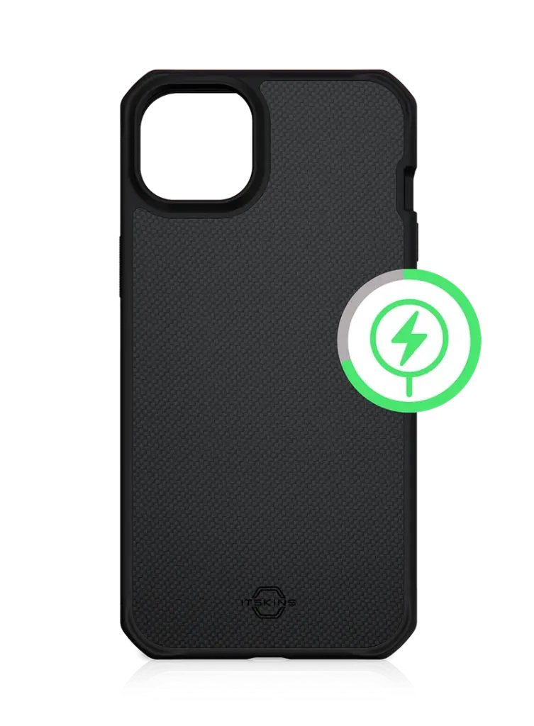 Estuche Itskins Ballistic_R // Nylon iPhone 14/iPhone 13 Negro AP4N-HMABA-BLCK