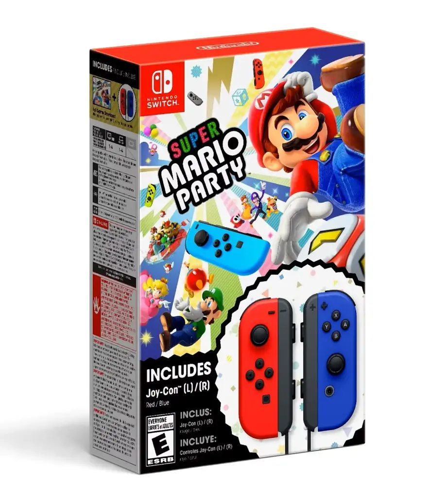 Control Nintendo Switch Joy-Con Super Mario Party Bundle Rojo/Azul HACNADFJACF3