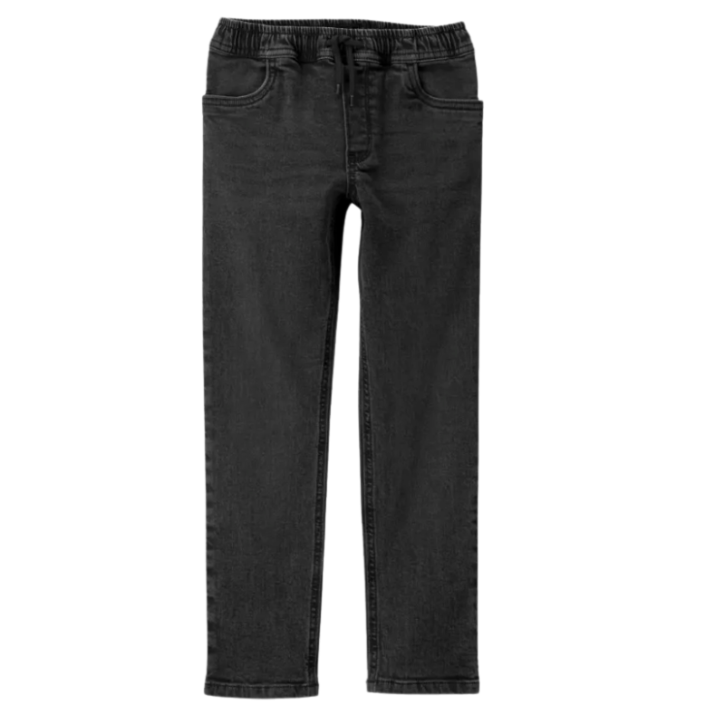 Jeans negro de cintura elástica para niño
