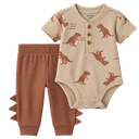 Conjunto de dinosaurios con pantalón para bebito