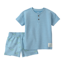 Conjunto 2 piezas camiseta de tiburón y short para bebé
