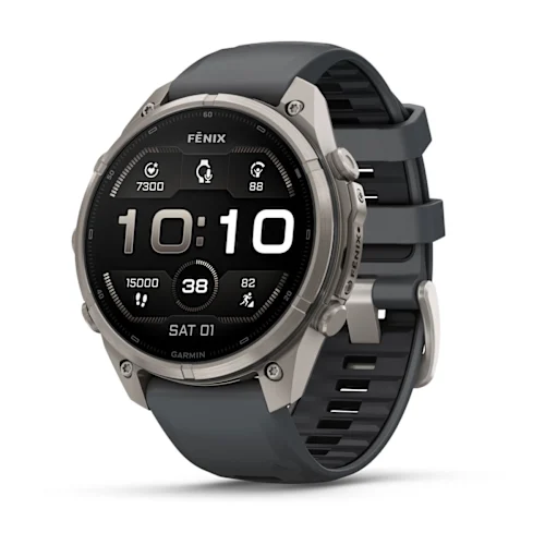 SmartWatch Garmin Fenix 9 Pro 47mm Titanium with Graphite/Black Silicone Band 010-04336-25