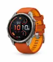 SmartWatch Garmin Fenix 9 Pro inReach 51mm Titanium with Autumn Orange/Spark Orange Silicone Band 010-04337-00