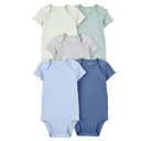 Set Carter’s de 5 Bodys – Colores Esenciales 💙